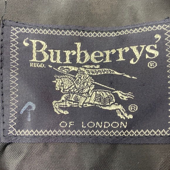 Vintage Burberry khaki green trench coat w/removable wool liner and belt XL - Picture 6 of 15